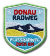 Donau-Radweg - Abzeichen 51 x 60 mm