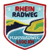 Rhein-Radweg - Abzeichen 51 x 60 mm