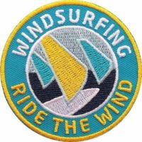 Windsurfing Abzeichen 60 x 60 mm