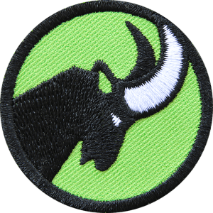 Steinbock Patch - Applikation gestickt als Aufbügler, Aufnäher, Bügelflicken
