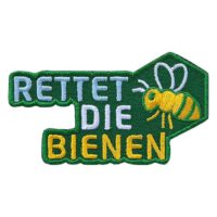 Rettet die Bienen 72 x 41 mm grün