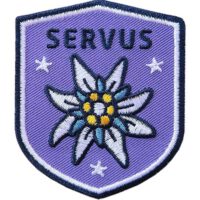 Edelweiß Servus 51 x 60 mm / violett