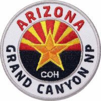 Arizona Flagge, Grand Canyon - 62 x 62 mm