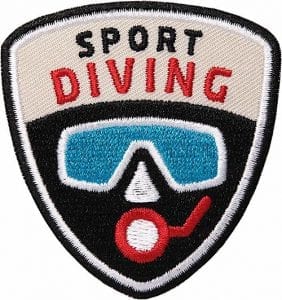 Diving-Sport-Tauchen Aufnäher von Club of Heroes.