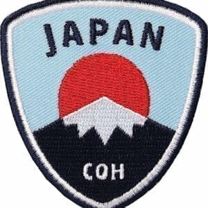 Japan-Fuji-Fujiama-Sonne-Vulkan Aufnäher von Club of Heroes.