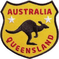 Kaenguru-Australien-Queensland Aufnäher von Club of Heroes.