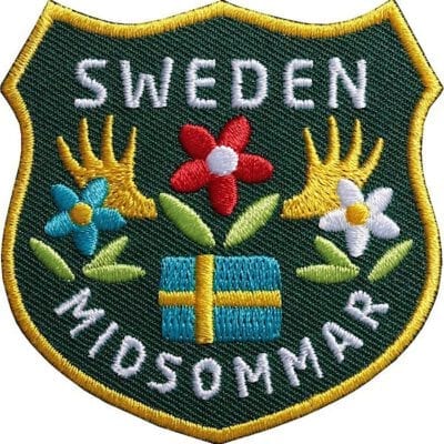 Mittsommer Schweden Aufnäher von Club of Heroes.