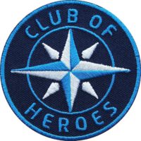 Aufnäher von Club of Heroes. Hochwertig gestickte Patches wie Aufbügler Bügelbilder Bügelflicken zur Veredelung von Textilien, zum Aufbügeln oder Aufnähen auf Jacken, Kleidung.