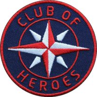 Aufnäher von Club of Heroes. Hochwertig gestickte Patches wie Aufbügler Bügelbilder Bügelflicken zur Veredelung von Textilien, zum Aufbügeln oder Aufnähen auf Jacken, Kleidung.