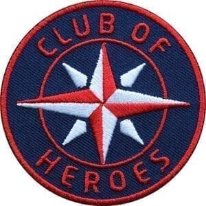 Aufnäher von Club of Heroes. Hochwertig gestickte Patches wie Aufbügler Bügelbilder Bügelflicken zur Veredelung von Textilien, zum Aufbügeln oder Aufnähen auf Jacken, Kleidung.