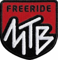 MTB Freeride Patch 60 x 62 mm / Rot