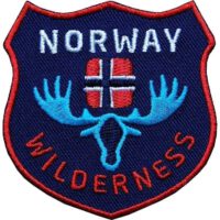 Norwegen Wilderness Patch 60 x 61 mm