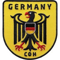 Deutschland Adler Patch 70 x 65 mm / Gelb