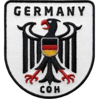 Germany Adler Patch 70 x 65 mm / Weiss