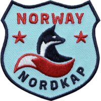 Norwegen Polarfuch Patch 60 x 61 mm