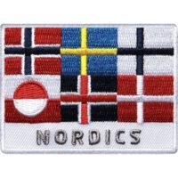 Nordics, Skandinavien Patch 70 x 52 mm