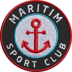 Maritim Anker Patch in Grau Hochwertig gesticktes Abzeichen mit Anker-Motiv. Für Segeln, Yachting, Wassersport sowie Reisen, Mode, Sport
