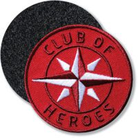 Club of Heroes Kompass - Klett-Patch / Rot