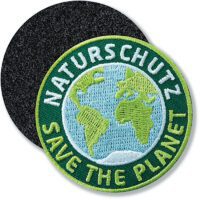 Naturschutz - Klett-Patch 60 mm / Grün