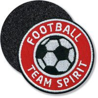 Football - Klett-Patch / rot-blau