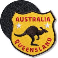 Australien Queensland - Klett-Patch gestickt 60 x 61 mm