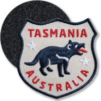 Australien Tasmanien - Klett-Patch gestickt 60 x 61 mm