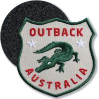 Australien Outback - Klett-Patch gestickt 60 x 61 mm