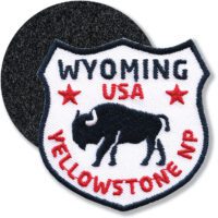 Wyoming USA - Klett-Patch gestickt 60 x 61 mm