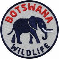 Botswana Safari Elefant / Patch 62 mm