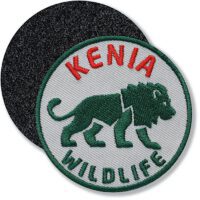 Kenia Safari Löwe / Klettpatch 62 mm