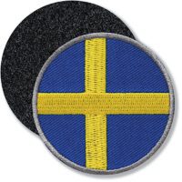 Schweden Flagge / Klettpatch 52 mm