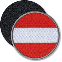 Österreich Flagge / Klettpatch 52 mm