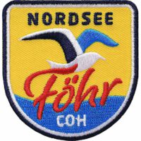 Föhr Nordsee Insel / Patch 60 x 62 mm / Gelb