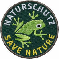 Naturschutz Frosch / Patch 62 mm / Grün
