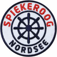 Spiekeroog Nordsee Insel / Patch 62 mm / Weiss