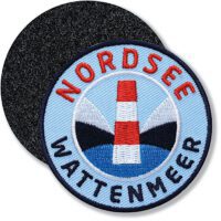 Nordsee Wattenmeer / Klettpatch 62 mm / Blau