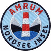 Amrum Nordsee Insel / Patch 62 mm / Blau