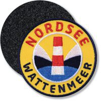 Nordsee Wattenmeer / Klettpatch 62 mm / Gelb