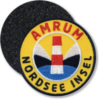 Amrum Nordsee Insel / Klettpatch 62 mm / Gelb