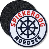 Spiekeroog Nordsee Insel / Klettpatch 62 mm / Weiss