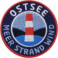 Ostsee Meer Küste / Patch 62 mm / Blau