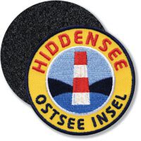 Hiddensee Ostsee Insel / Klettpatch 62 mm / Gelb