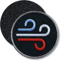 Wetter Wind / Klettpatch 45 mm