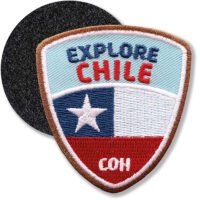 Chile Flagge - Klett-Patch 61 x 55 mm