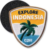 Indonesien Asien - Klett-Patch 61 x 55 mm