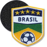 Brasilien Brasil Fußball Champion / Klettpatch 51x 61 mm