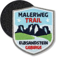 Malerweg Elbsandstein-Gebirge / Klettpatch 51x 61 mm