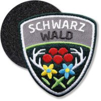 Schwarzwald - Klett-Patch 61 x 55 mm / Grau