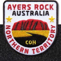 Ayers Rock Australien - Klett-Patch 64 x 66 mm