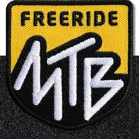 MTB Mountainbike freeride - Klett-Patch 60 x 62 mm / Gelb